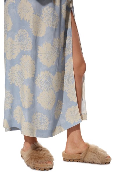 Меховые шлепанцы MIU MIU, арт. 5XX529-173-F0040-010, фото 3