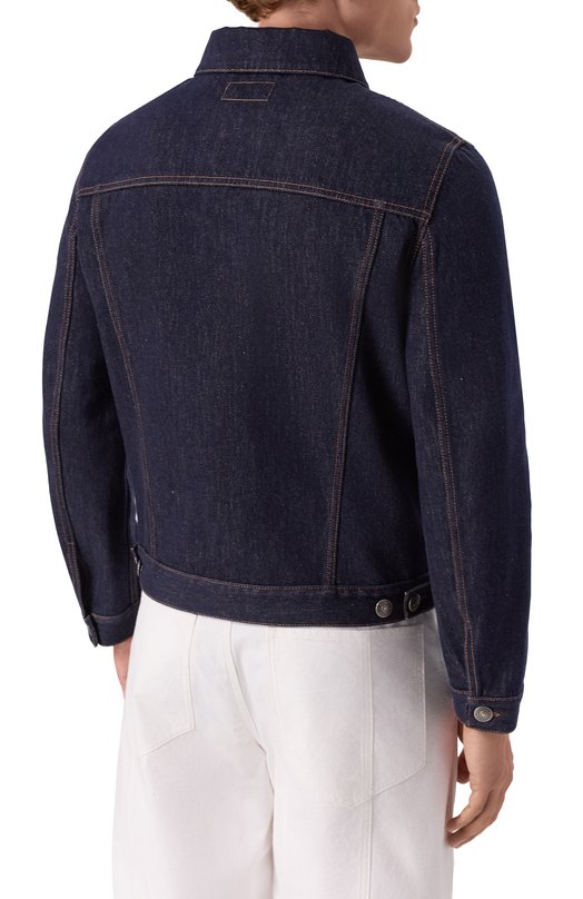 Джинсовая куртка Brunello Cucinelli M233P6909 Синий  M233P6909 Фото 4