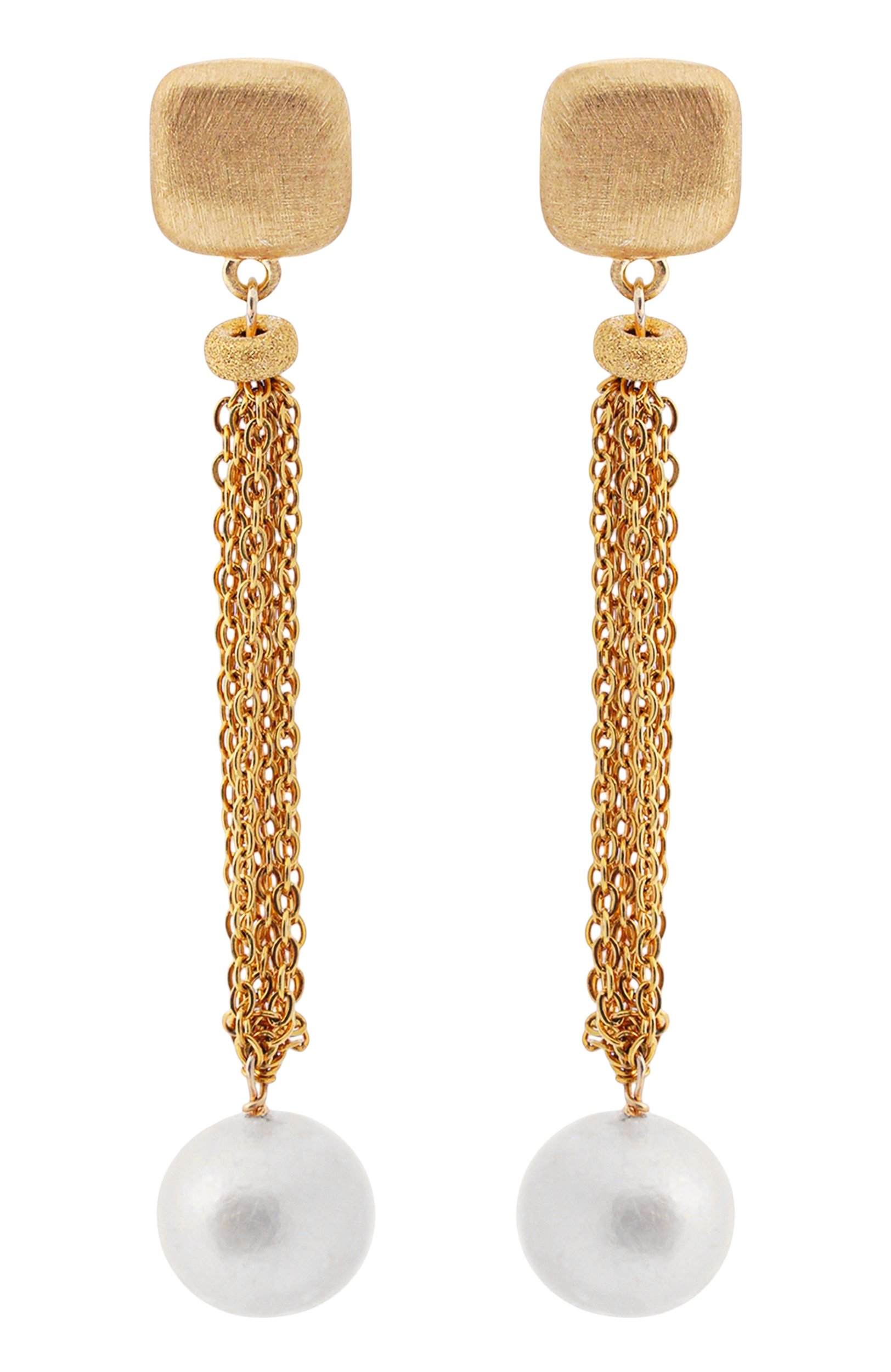 Серьги VIEN золотого цвета по цене 24900 руб., арт. 2627-497G, фото 1 Серьги VIEN, арт. 2627-497G, фото 1