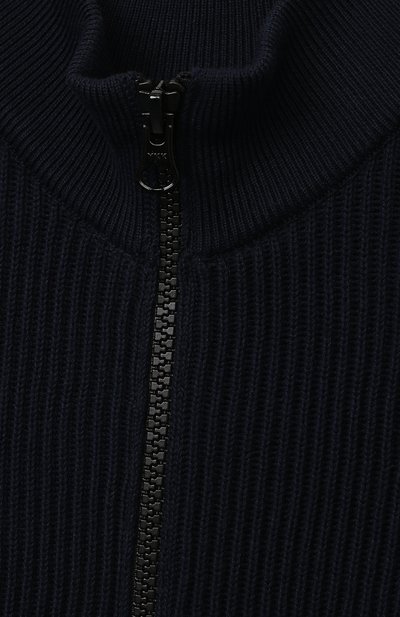 Хлопковый кардиган STONE ISLAND темно-синего цвета по цене 22050 руб., арт. 7616504A3/6-8, фото 3 Хлопковый кардиган STONE ISLAND, арт. 7616504A3/6-8, фото 3