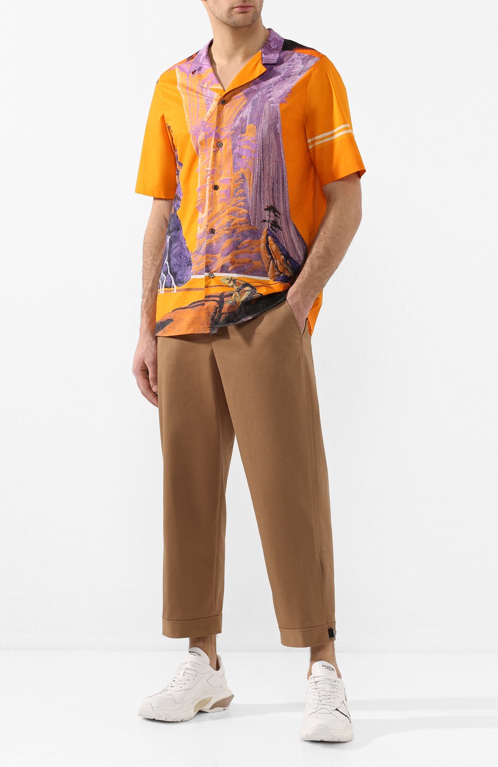 Хлопковая рубашка VALENTINO, арт. TV0AA77165N, фото 2