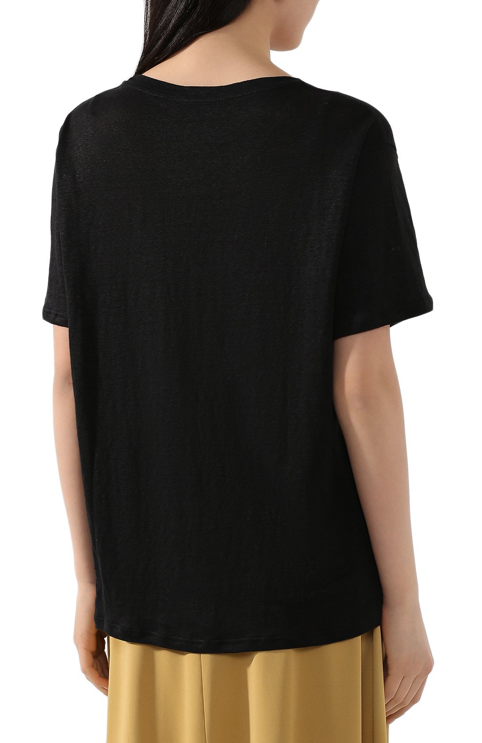 Льняная футболка ACNE STUDIOS, арт. AL0113/W, фото 4