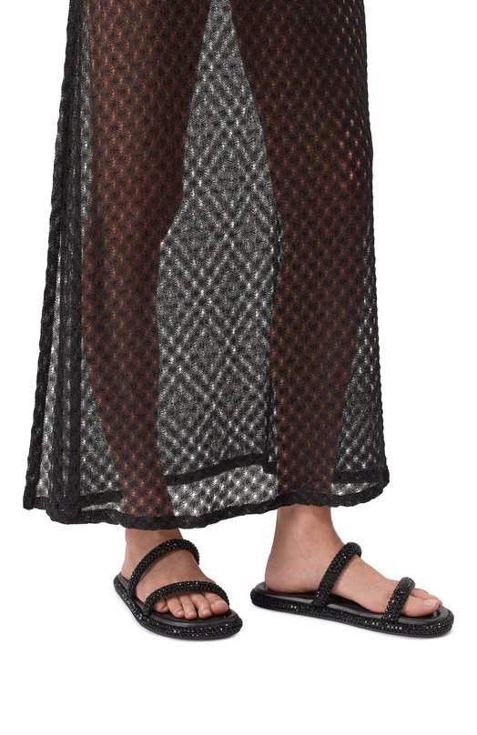 Текстильные шлепанцы Sirio Casadei 1M507B0101/C2958 Чёрный  1M507B0101/C2958 Фото 2