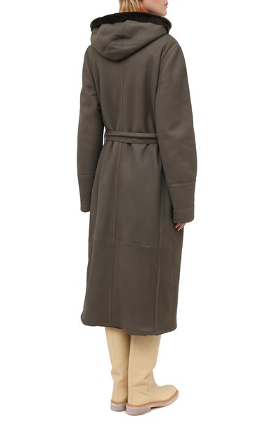 Двусторонняя дубленка LORO PIANA хаки цвета по цене 1080000 руб., арт. FAL2393, фото 4 Двусторонняя дубленка LORO PIANA, арт. FAL2393, фото 4