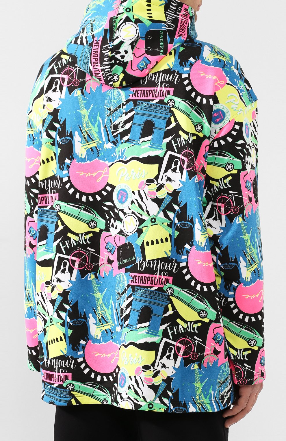 Хлопковое худи BALENCIAGA, арт. 594576/THV65, фото 4