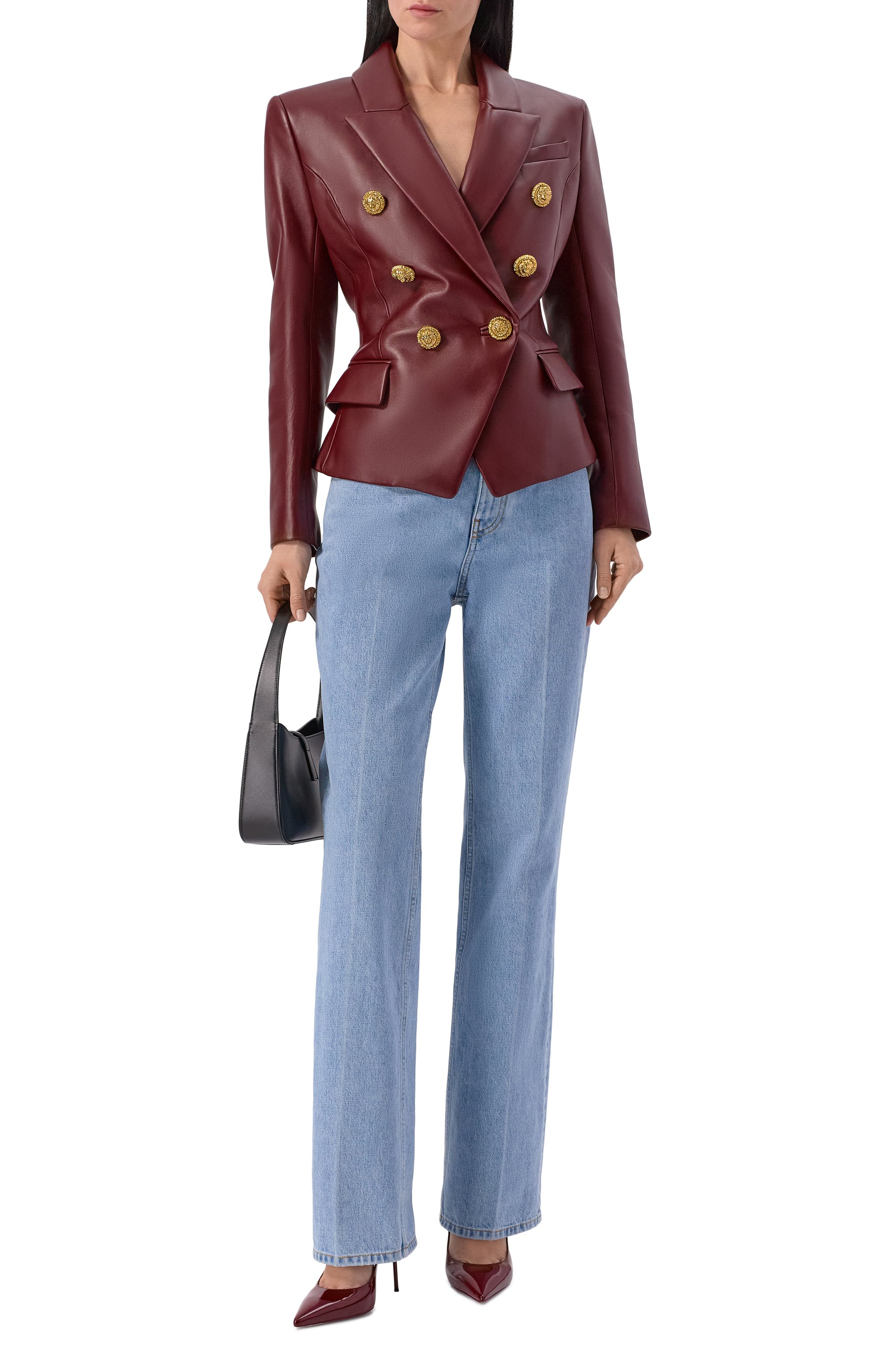 Джинсы BALMAIN голубого цвета по цене 117500 руб., арт. GF1MI070/DG11, фото 2 Джинсы BALMAIN, арт. GF1MI070/DG11, фото 2