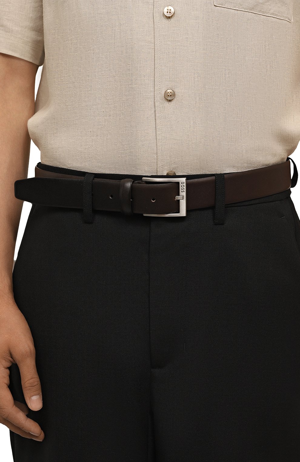 Кожаный ремень BOSS, арт. 50471170, фото 2