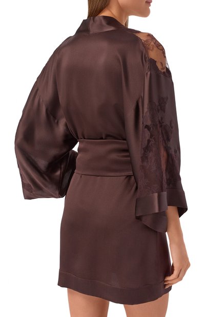 Шелковый халат CARINE GILSON, арт. AL0928AS, фото 4