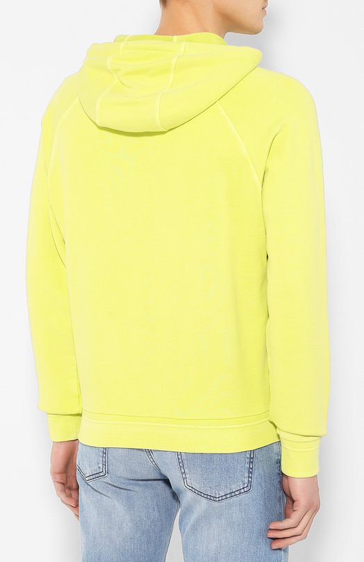 Хлопковое худи Zegna VU457/ZZ849 Жёлтый  VU457/ZZ849 Фото 4