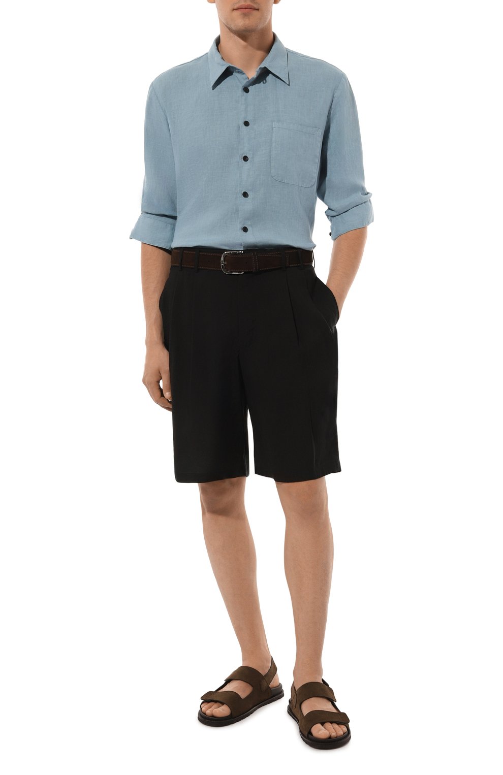 Шорты из лиоцелла и шелка GIORGIO ARMANI, арт. GM000184/TE11196, фото 2