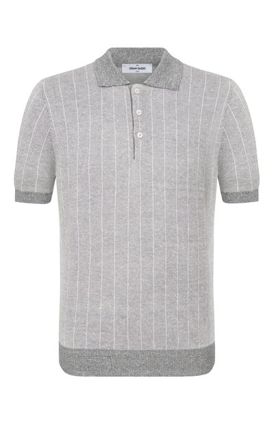 Мужская поло изо льна и хлопка GRAN SASSO, арт. 57116/18662