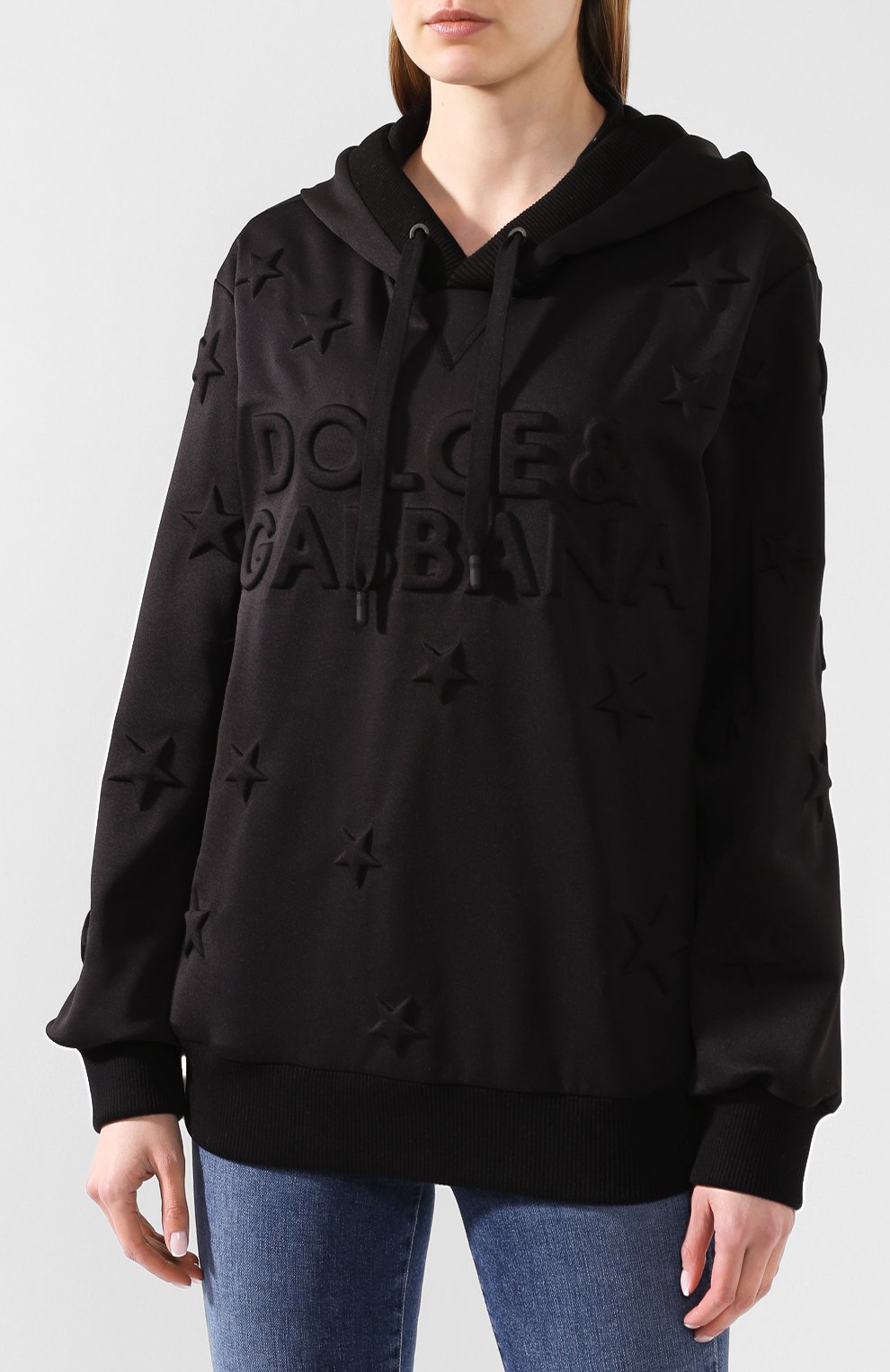 Худи DOLCE & GABBANA черного цвета по цене 133000 руб., арт. F9G80T/HUMD6, фото 3 Худи DOLCE & GABBANA, арт. F9G80T/HUMD6, фото 3