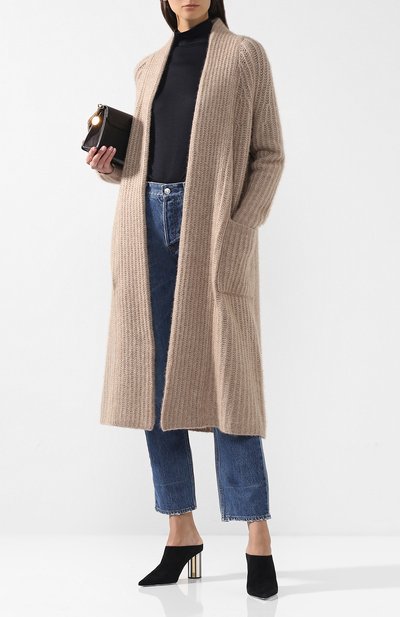 Вязаный кардиган из смеси кашемира и шелка GABRIELA HEARST бежевого цвета по цене 192500 руб., арт. F18GH923, фото 2 Вязаный кардиган из смеси кашемира и шелка GABRIELA HEARST, арт. F18GH923, фото 2