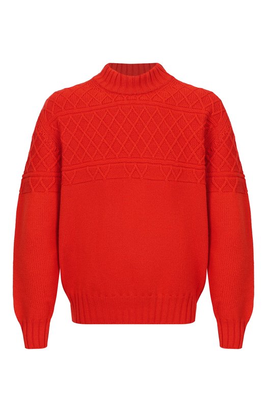 Свитер из шерсти и кашемира Kiton UMM071903 Оранжевый UMM071903