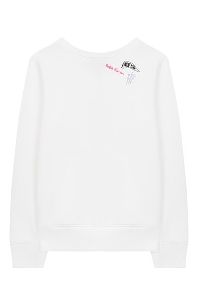 Хлопковый свитшот POLO RALPH LAUREN белого цвета по цене 11200 руб., арт. 313790424, фото 2 Хлопковый свитшот POLO RALPH LAUREN, арт. 313790424, фото 2
