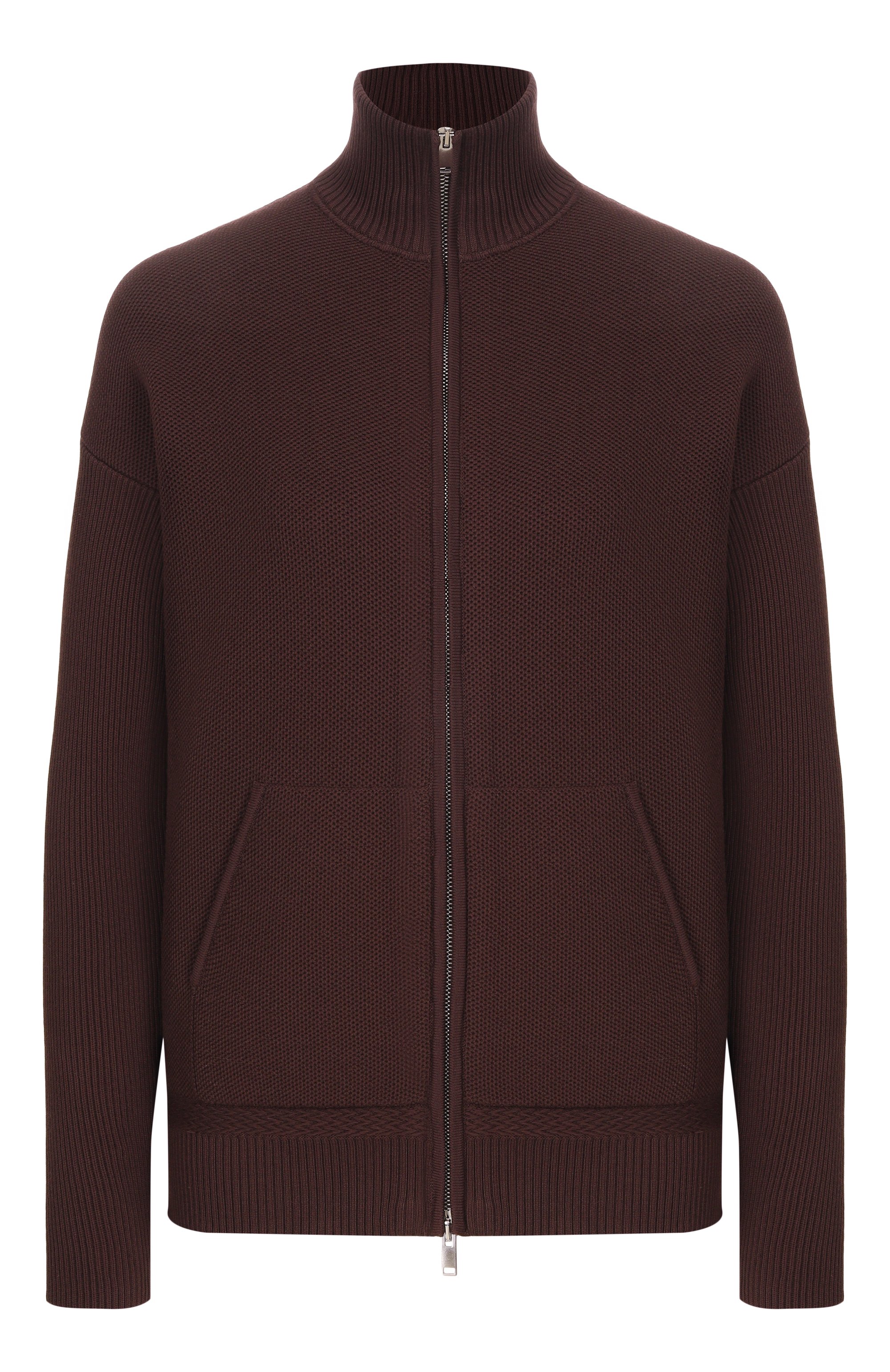 Кардиган MVST коричневого цвета по цене 128500 руб., арт. M26.CSW.K437/C0TT0NTECH, фото 1 Кардиган MVST, арт. M26.CSW.K437/C0TT0NTECH, фото 1