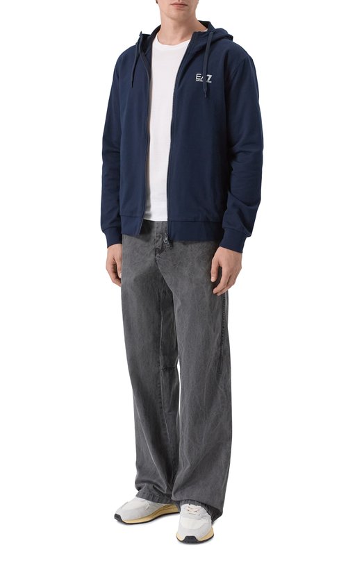 Хлопковая толстовка EA7 8NPM33/PJVRZ Синий  8NPM33/PJVRZ Фото 2