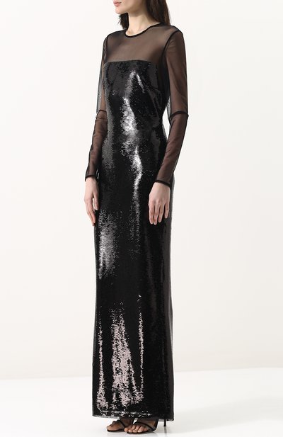 Приталенное платье-макси с длинным рукавом TOM FORD, арт. ABJ094-FAE363, фото 3