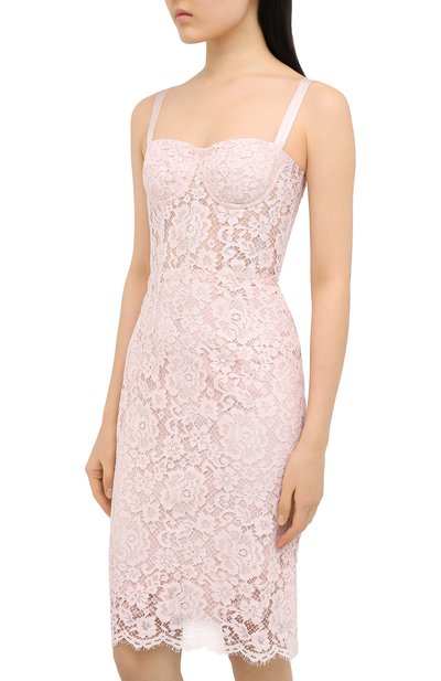 Платье из хлопка и вискозы DOLCE & GABBANA, арт. F6I6NT/HLMEA, фото 3