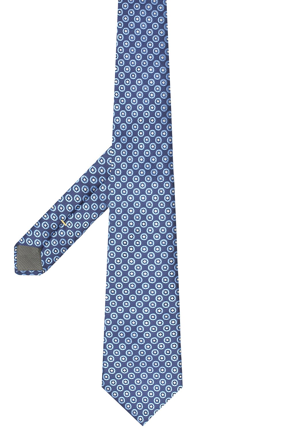 Шелковый галстук CANALI темно-синего цвета по цене 8620 руб., арт. 18/HJ02309, фото 2 Шелковый галстук CANALI, арт. 18/HJ02309, фото 2