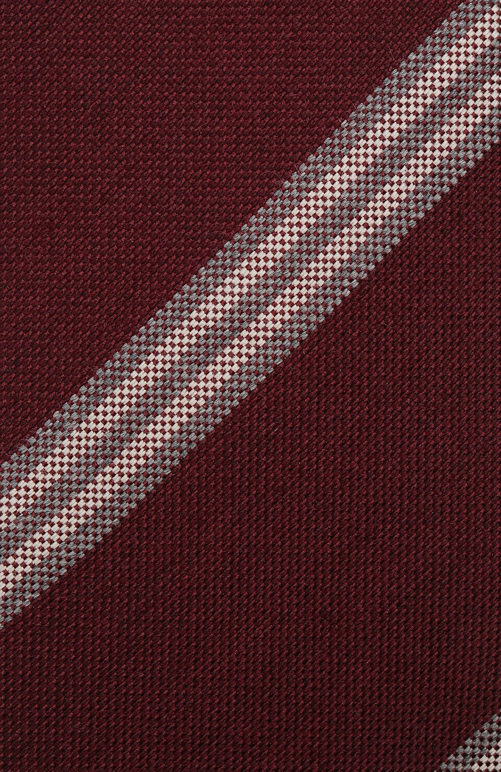 Галстук из шерсти и шелка BRUNELLO CUCINELLI бордового цвета по цене 28100 руб., арт. ML8880018, фото 3 Галстук из шерсти и шелка BRUNELLO CUCINELLI, арт. ML8880018, фото 3