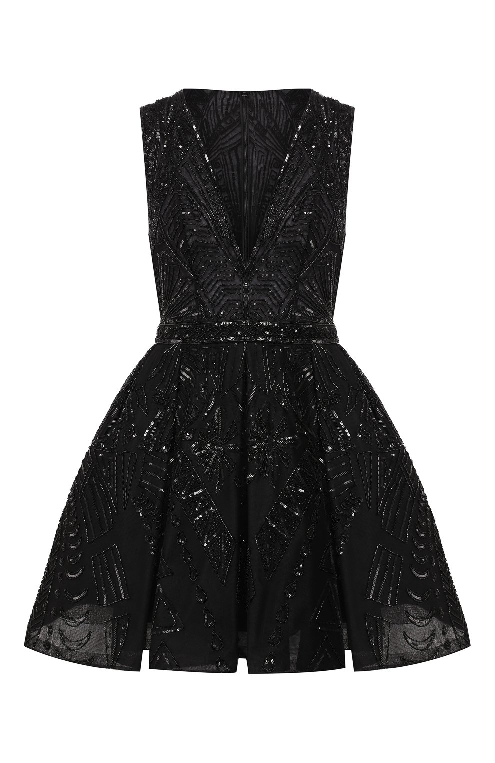 Мини-платье ZUHAIR MURAD черного цвета по цене 758000 руб., арт. DRS19010/EMTT001, фото 1 Мини-платье ZUHAIR MURAD, арт. DRS19010/EMTT001, фото 1