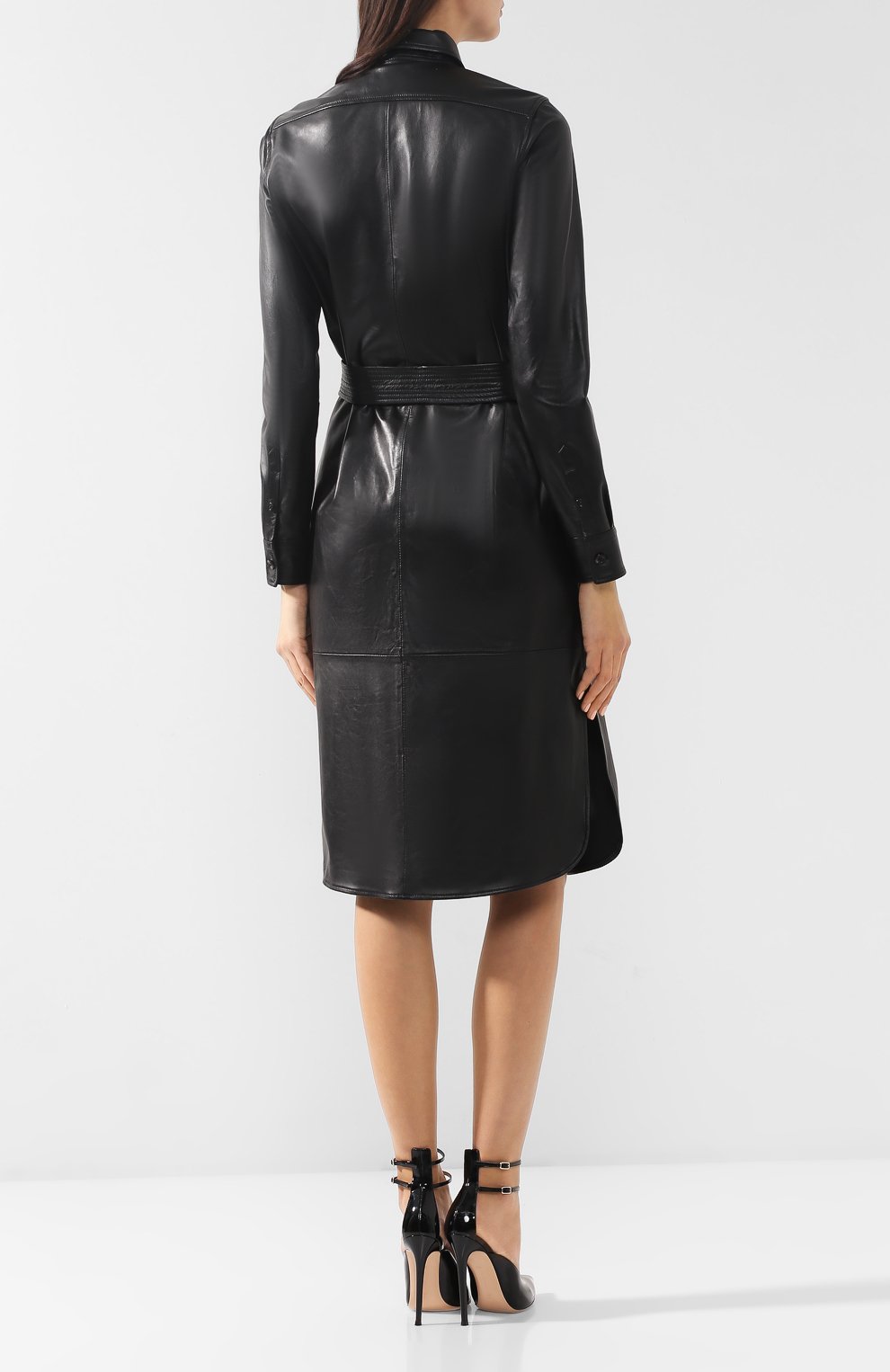 Кожаное платье POLO RALPH LAUREN, арт. 211734150, фото 4