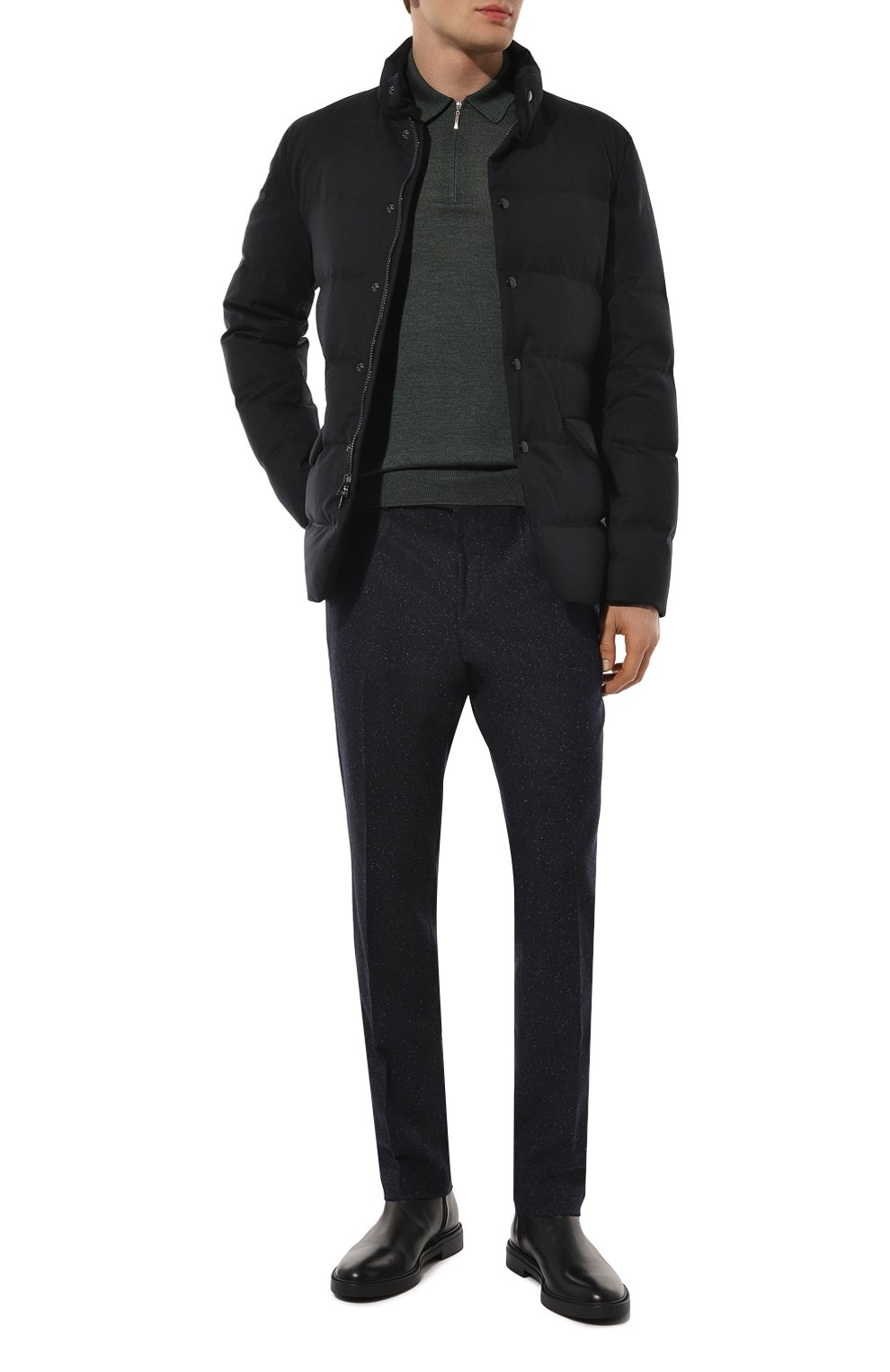 Брюки из шерсти и шелка BOSS, арт. 50528074, фото 2