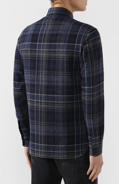 Рубашка из смеси шерсти и кашемира с воротником кент RALPH LAUREN, арт. 790720966, фото 4