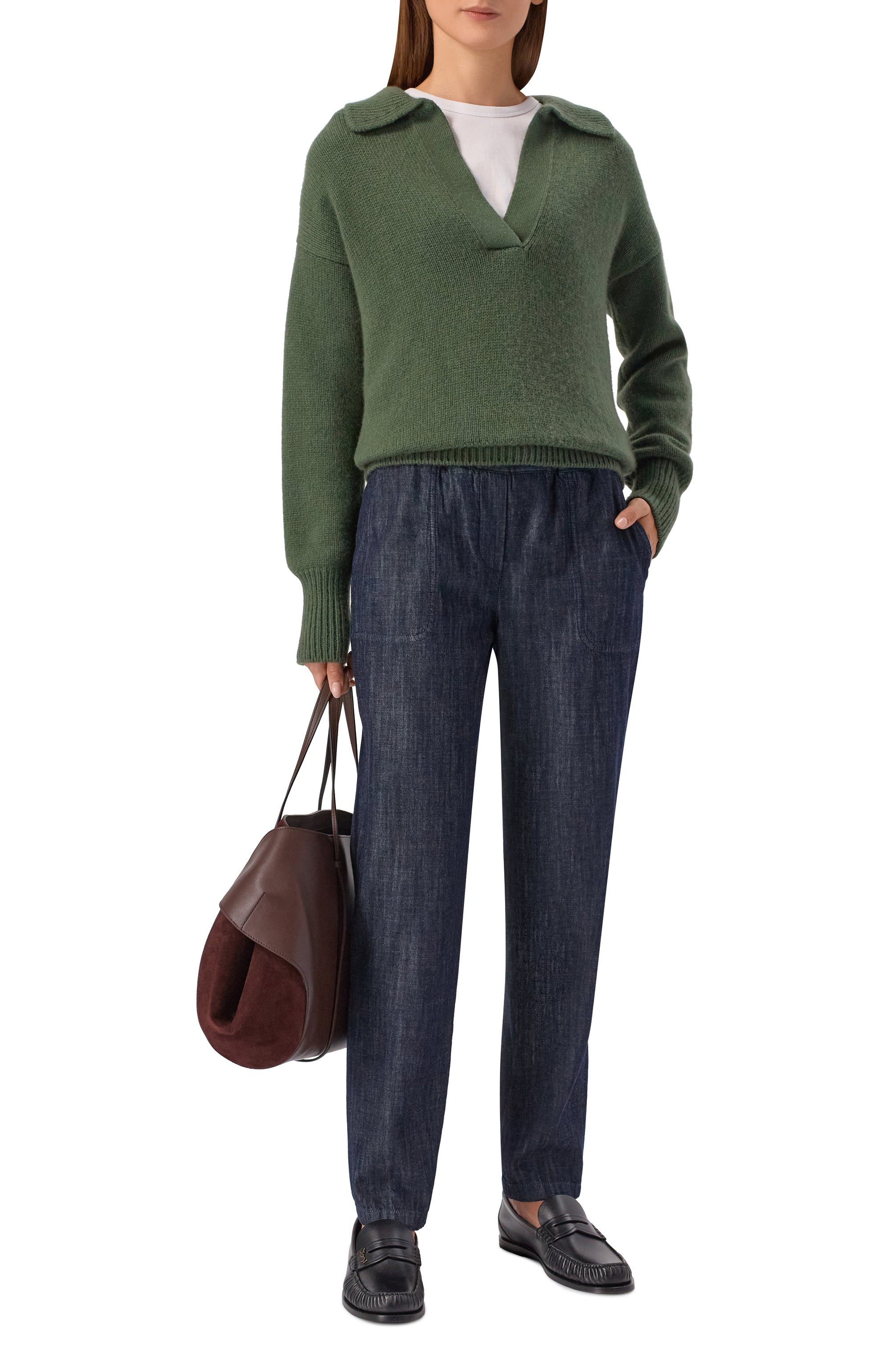 Хлопковые брюки LORENA ANTONIAZZI, арт. P2648PA80D/9955, фото 2