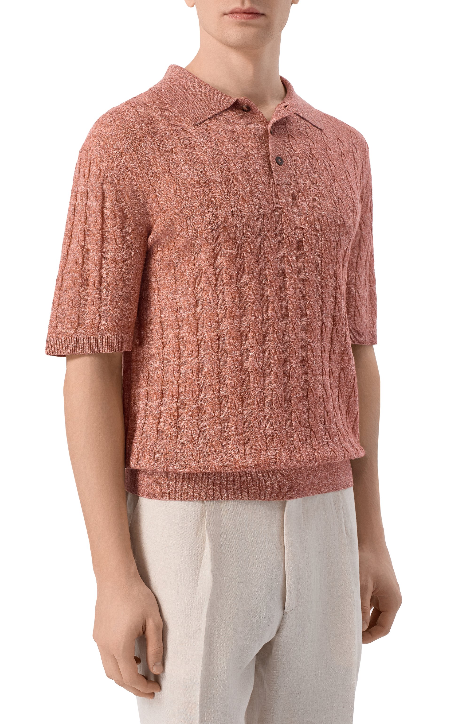 Поло из шерсти и льна 12 STOREEZ, арт. 137217, фото 3