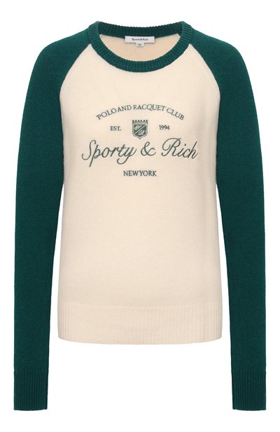 Женский свитер из кашемира и шерсти SPORTY AND RICH, арт. WS07561412WH61