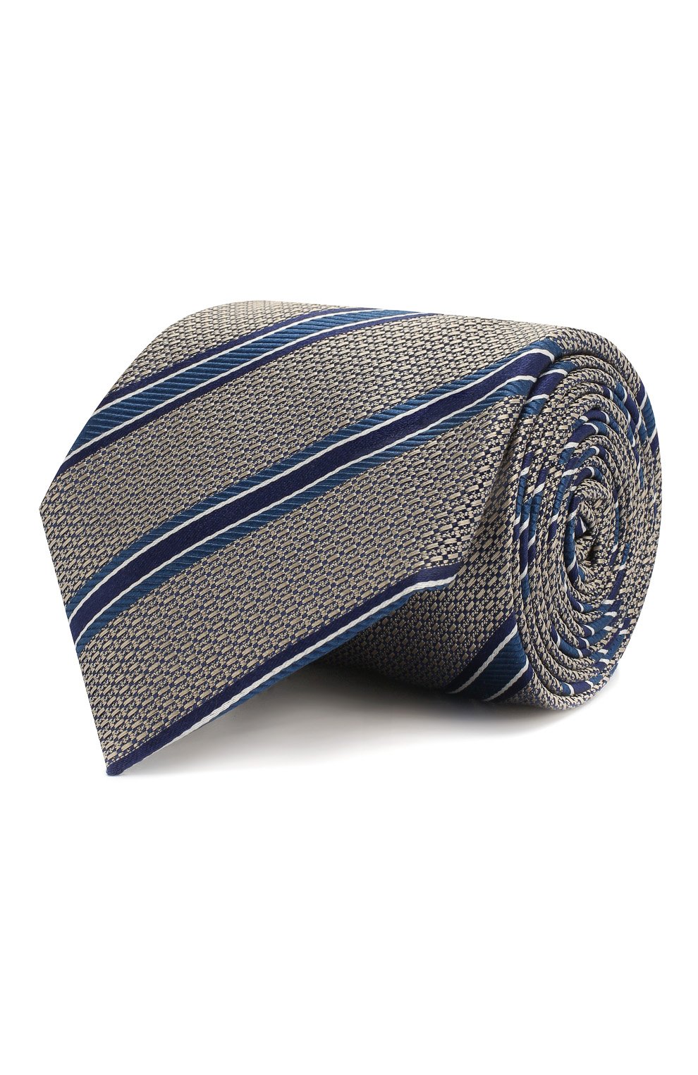 Шелковый галстук CANALI синего цвета по цене 8995 руб., арт. 18/HJ02079, фото 1 Шелковый галстук CANALI, арт. 18/HJ02079, фото 1