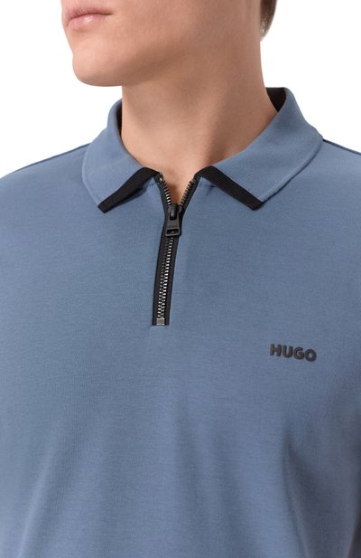 Хлопковое поло HUGO, арт. 50511721, фото 5