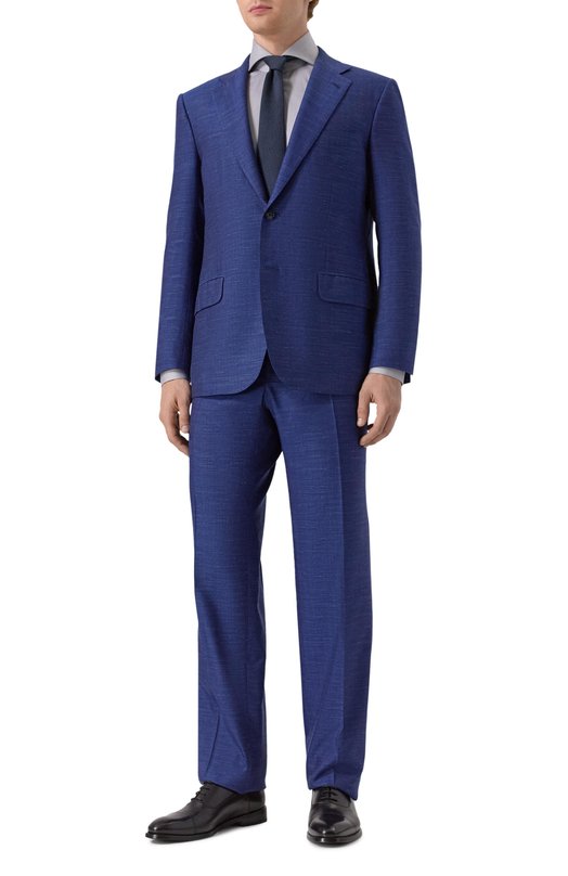 Пиджак из кашемира и шелка Kiton UA81K0600E13_2 Синий  UA81K0600E13_2 Фото 2