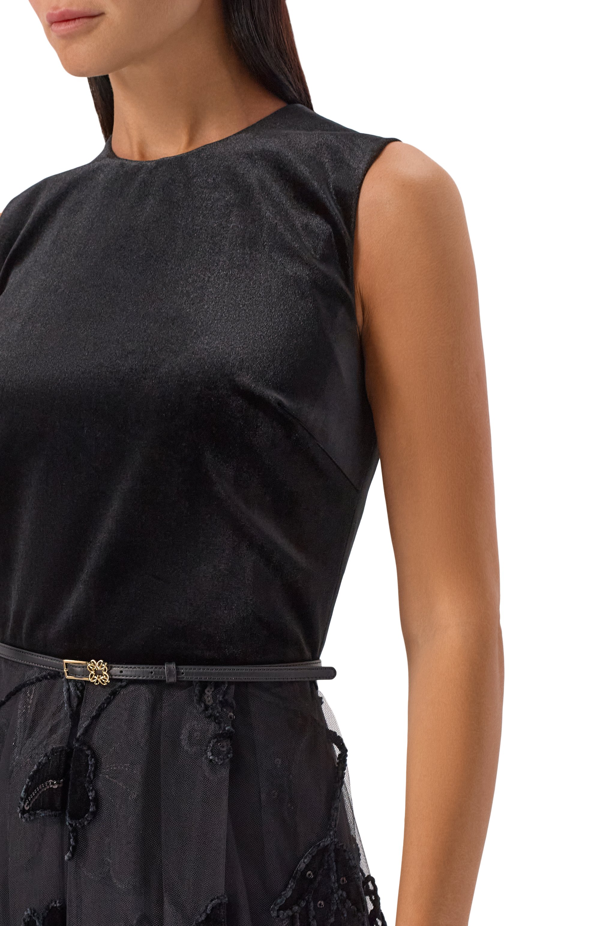 Комбинированное платье ELIE SAAB, арт. D0800NP25/TUV01, фото 5