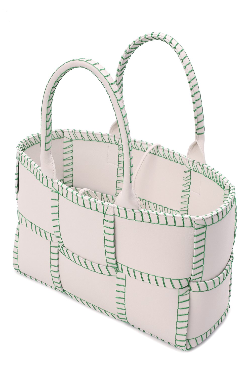 Сумка-тоут arco small BOTTEGA VENETA белого цвета по цене 225500 руб., арт. 691401/V1S71, фото 5 Сумка-тоут arco small BOTTEGA VENETA, арт. 691401/V1S71, фото 5