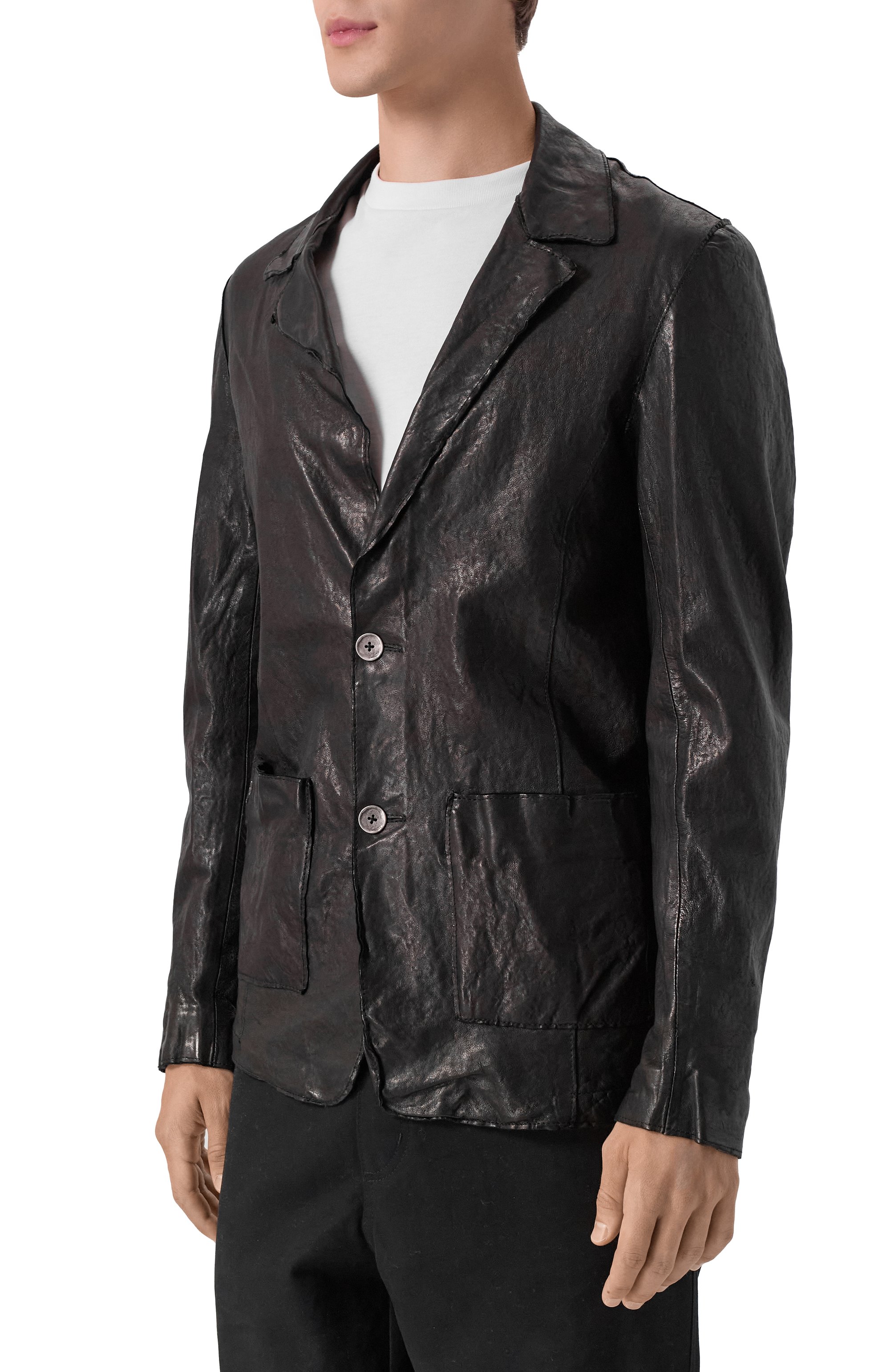 Кожаный пиджак NEVER ENOUGH, арт. MJL021, фото 3