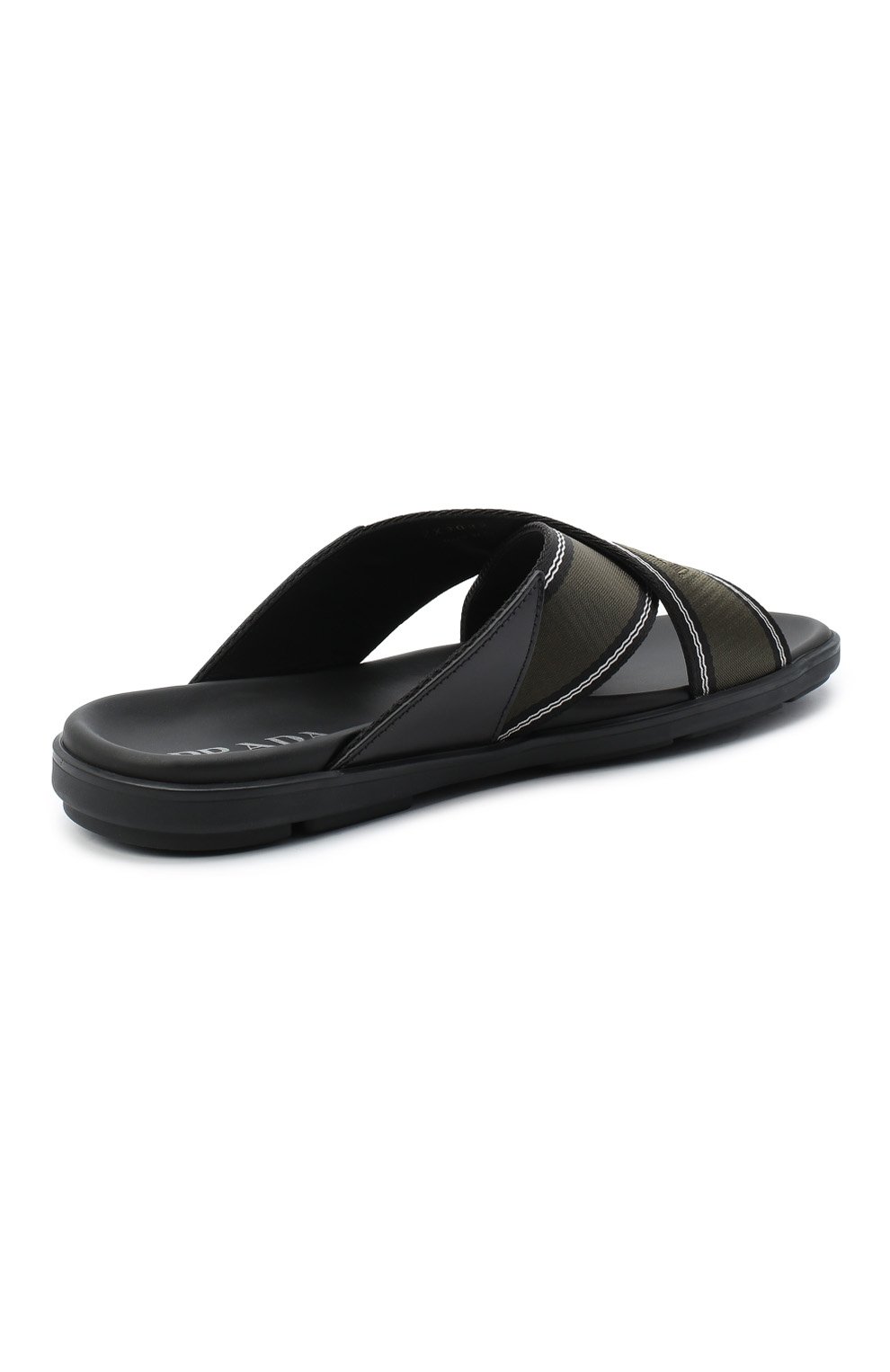 Комбинированные шлепанцы PRADA, арт. 2X3032-3KXT-F098A, фото 4