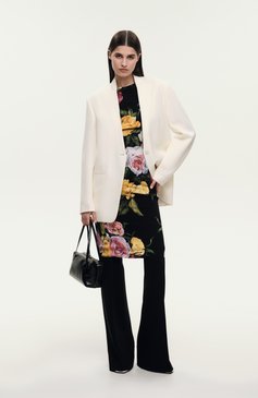 Женские брюки из вискозы DOLCE & GABBANA черного цвета, арт. FTDADT/FUGN7 | Фото 7 (Материал внешний: Вискоза; Материал сплава: Проставлено; Драгоценные камни: Проставлено; Длина (брюки, джинсы): Удлиненные; Силуэт Ж (брюки и джинсы): Расклешенные; Случай: Формальный; Женское Кросс-КТ: Брюки-одежда; Стили: Классический)