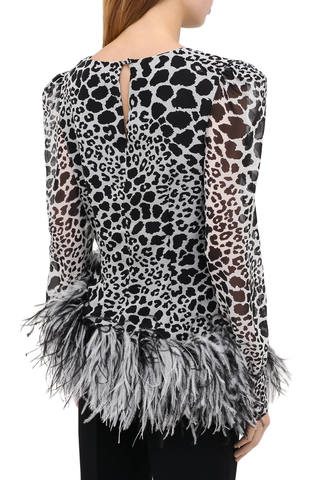 Шелковый топ ALESSANDRA RICH, арт. FAB2283-F2975, фото 4