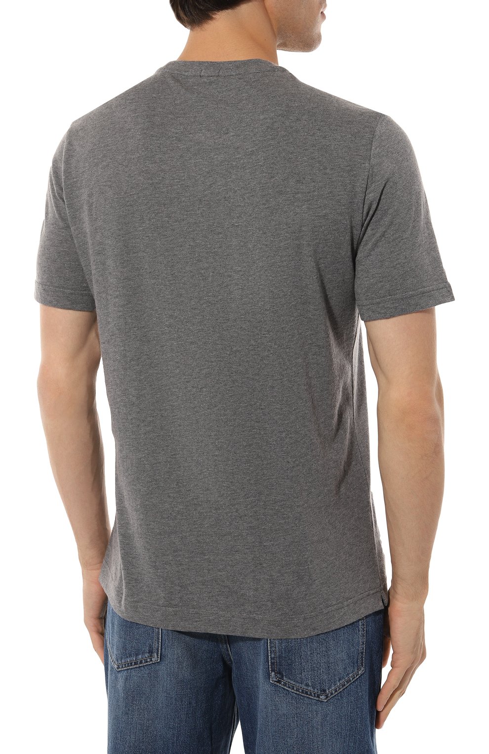 Футболка из хлопка и кашемира CAPOBIANCO, арт. 15M660.WS00./58-60, фото 4