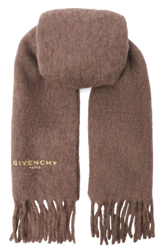 Шерстяной шарф Givenchy 710003187 Коричневый 710003187