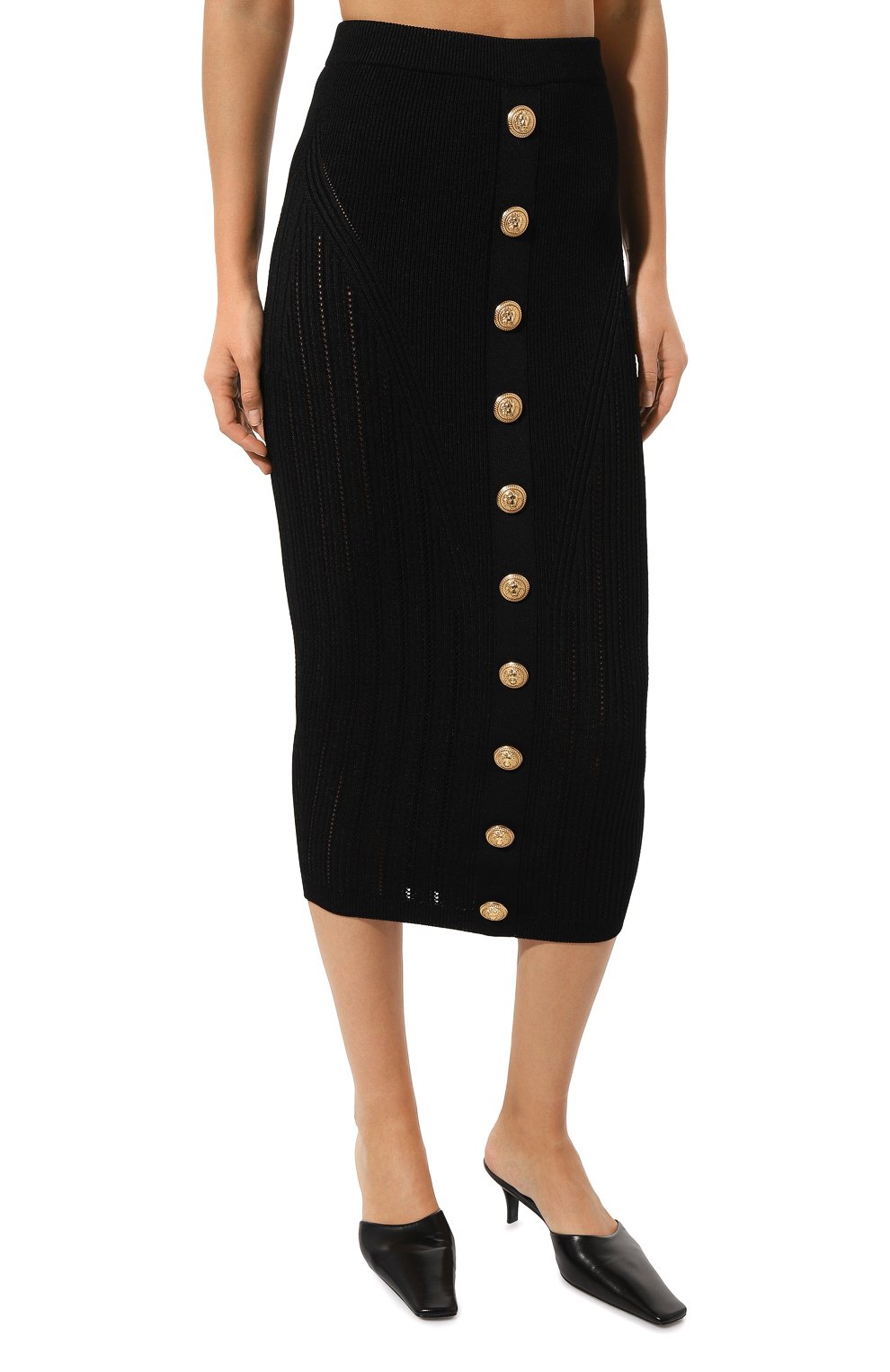 Юбка из вискозы BALMAIN, арт. AF0LD043KE18, фото 3