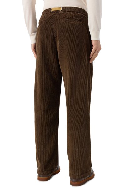 Вельветовые брюки WHITE SAND темно-коричневого цвета по цене 29950 руб., арт. 25WSU90/317, фото 4 Вельветовые брюки WHITE SAND, арт. 25WSU90/317, фото 4