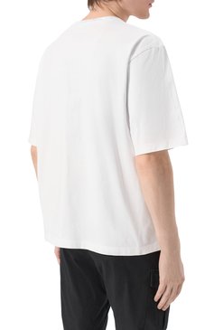Мужская хлопковая футболка DSQUARED2 белого цвета, арт. S74GD1399/D20020 | Фото 4 (Рукава: 3/4; Длина (для топов): Стандартные; Драгоценные камни: Проставлено; Материал сплава: Проставлено; Стили: Кэжуэл; Принт: С принтом; М�атериал внешний: Хлопок; Мужское Кросс-КТ: Футболка-одежда; Кросс-КТ: Джерси)