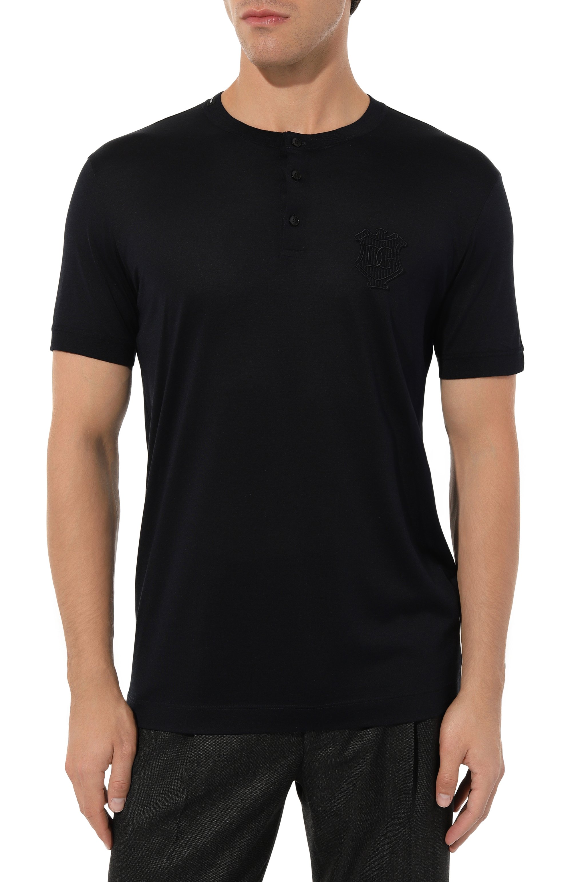 Шелковая футболка DOLCE & GABBANA, арт. G8QK3Z/FU75F, фото 3