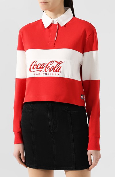 Хлопковое поло TOMMY HILFIGER, арт. DW0DW06933, фото 3