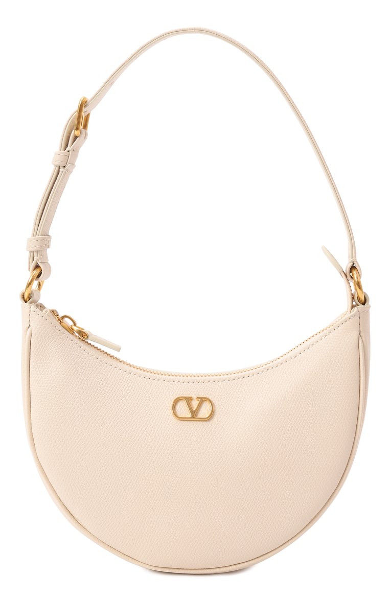Женская сумка vlogo signature mini VALENTINO кремового цвета, арт. 6W2P0AK3/SNP | Фото 1 (Размер: mini; Материал: Натуральная кожа)