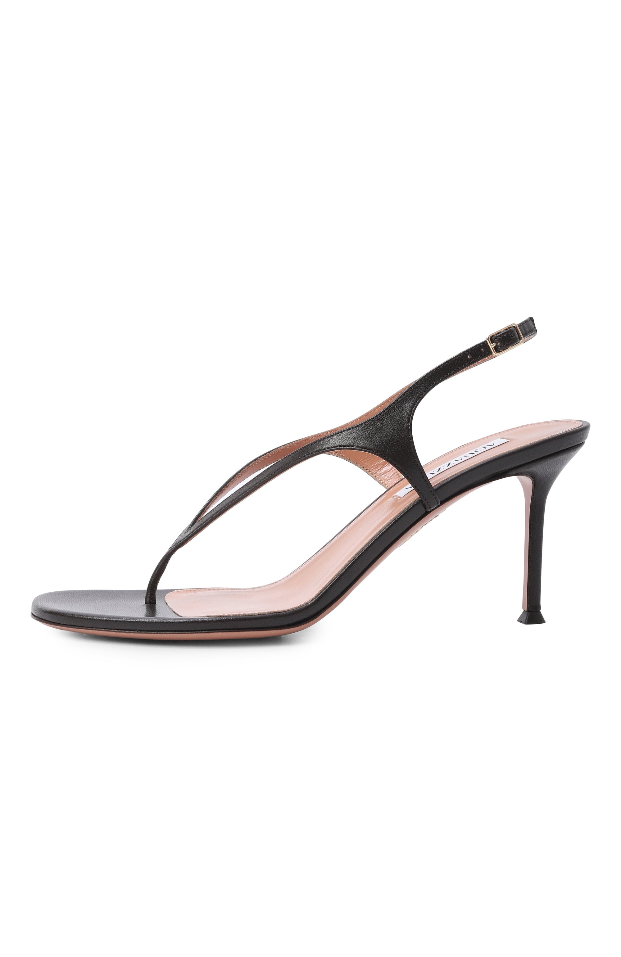 Кожаные босоножки bikini 75 AQUAZZURA, арт. BKNMIDS2-NAP-ESP, фото 4